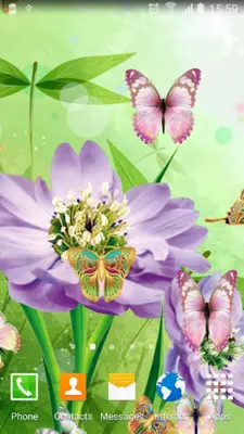 Cute Butterfly Live Wallpaper android App screenshot 7